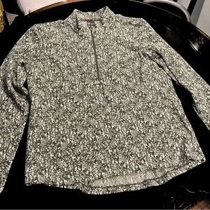 Spyder Black and White Patterned Pullover